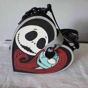 Disney Nightmare Before Christmas Jack And Sally Forever Heart Crossbody Bag